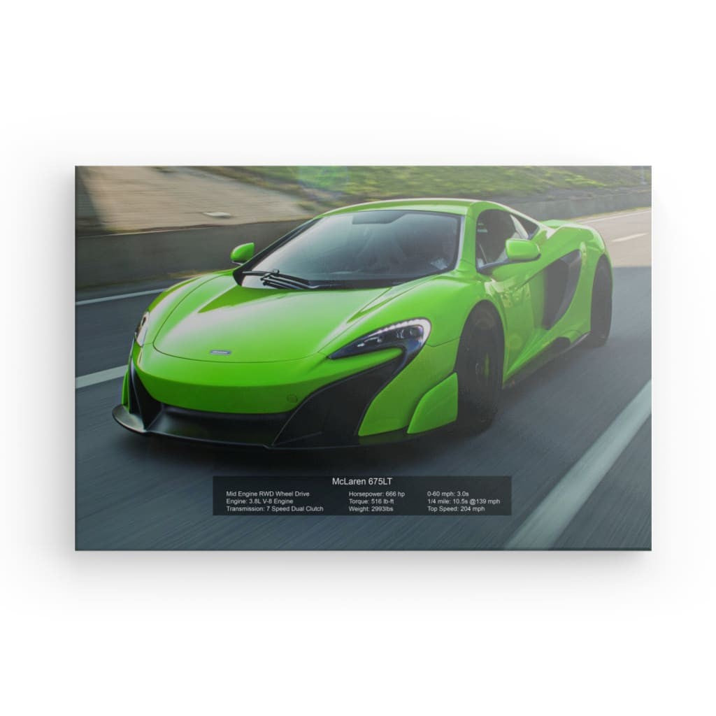 McLaren 675LT Canvas 36" x 24"