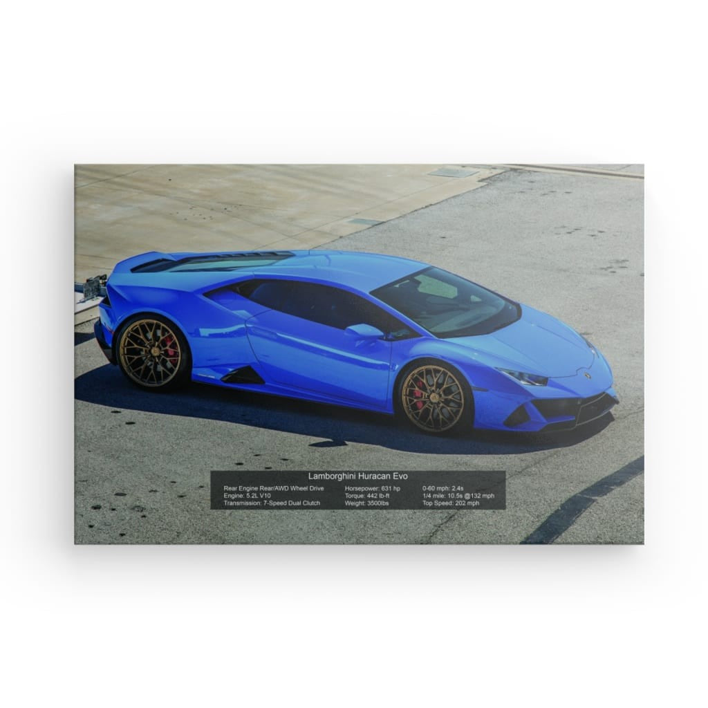 Lamborghini Huracan Evo Canvas 36" x 24"