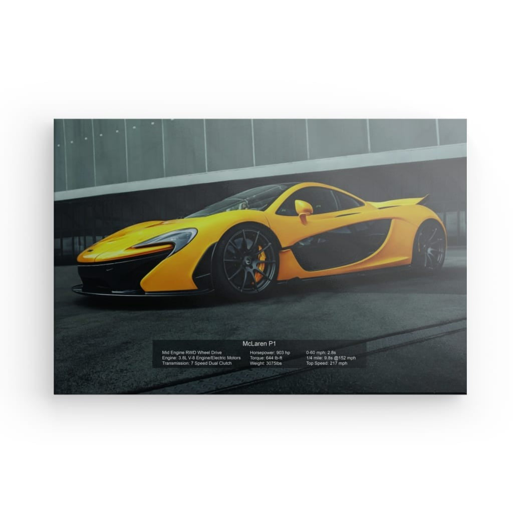 McLaren P1 Canvas 36" x 24"