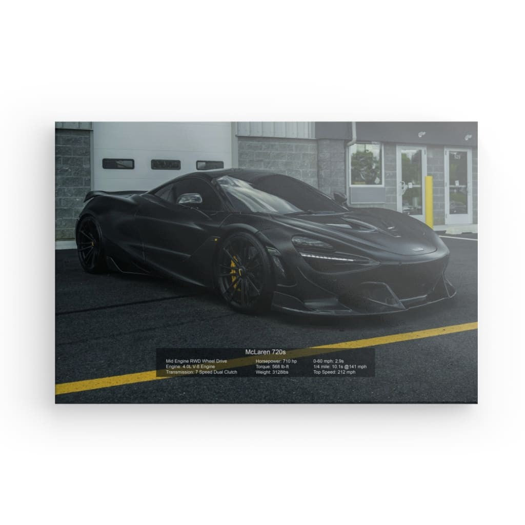McLaren 720s Canvas 24" x 16"