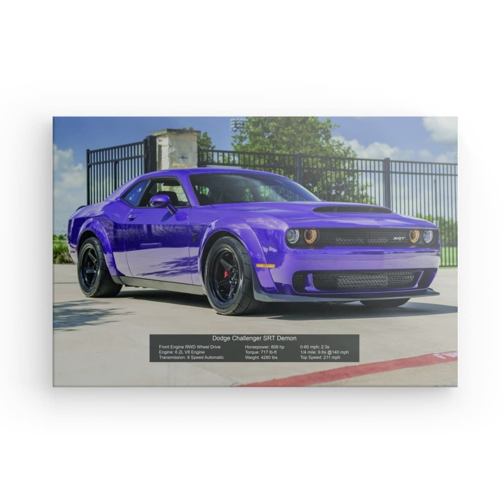 Dodge Challenger SRT Demon Canvas 24" x 16"
