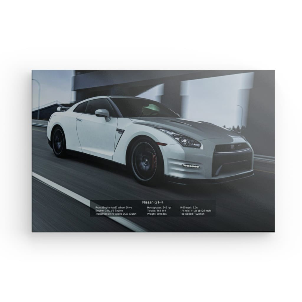 Nissan GT-R Canvas 24" x 16"