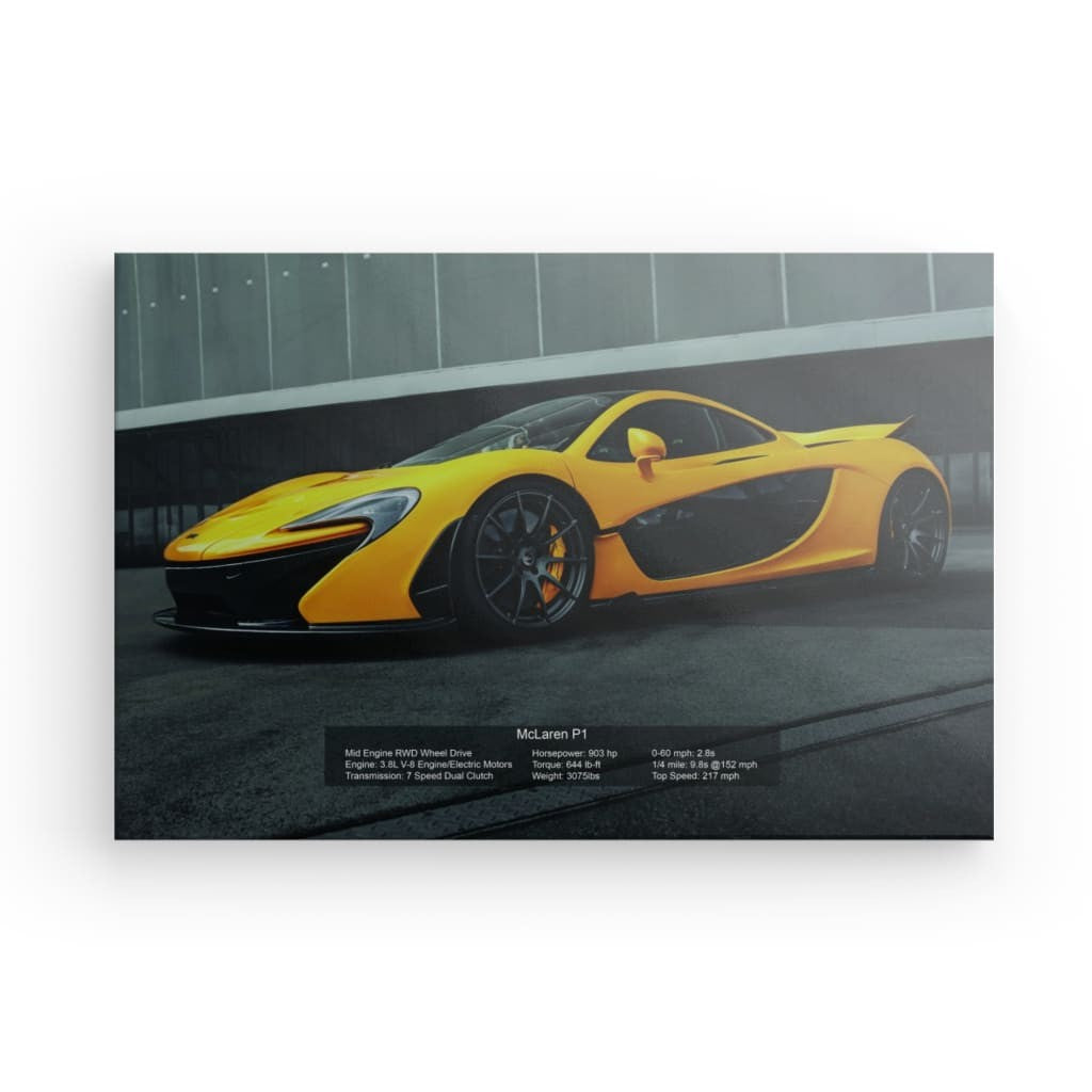 McLaren P1 Canvas 24" x 16"