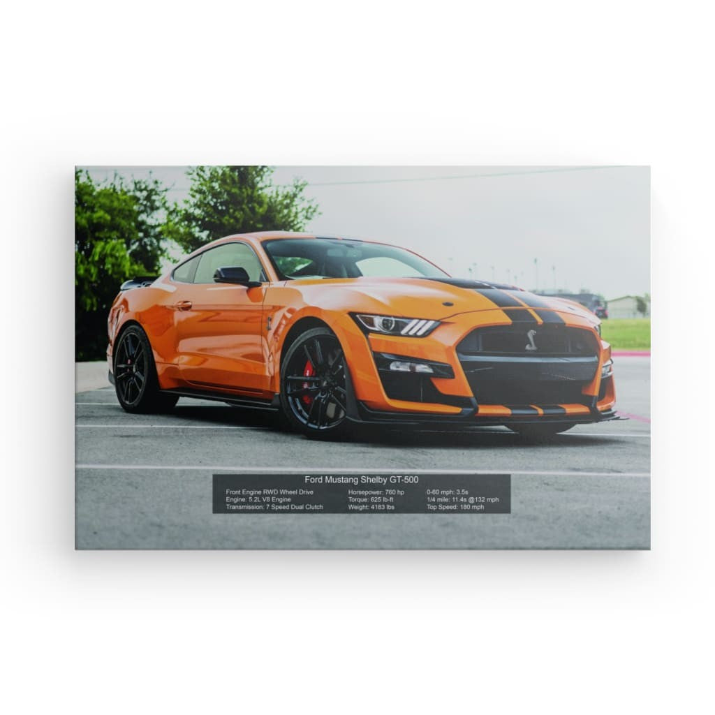 Ford Mustang Shelby GT 500 Canvas 24" x 16"
