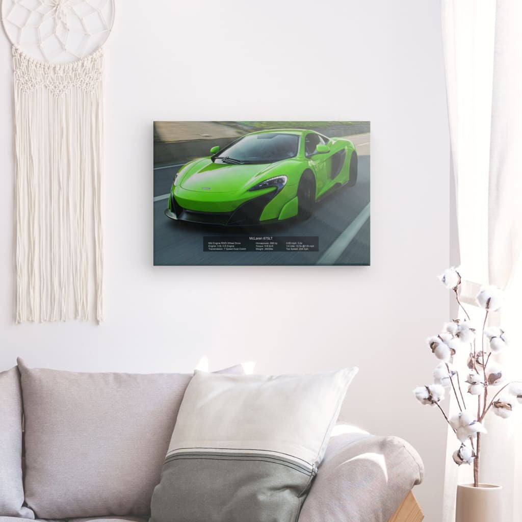 McLaren 675LT Canvas 36" x 24"