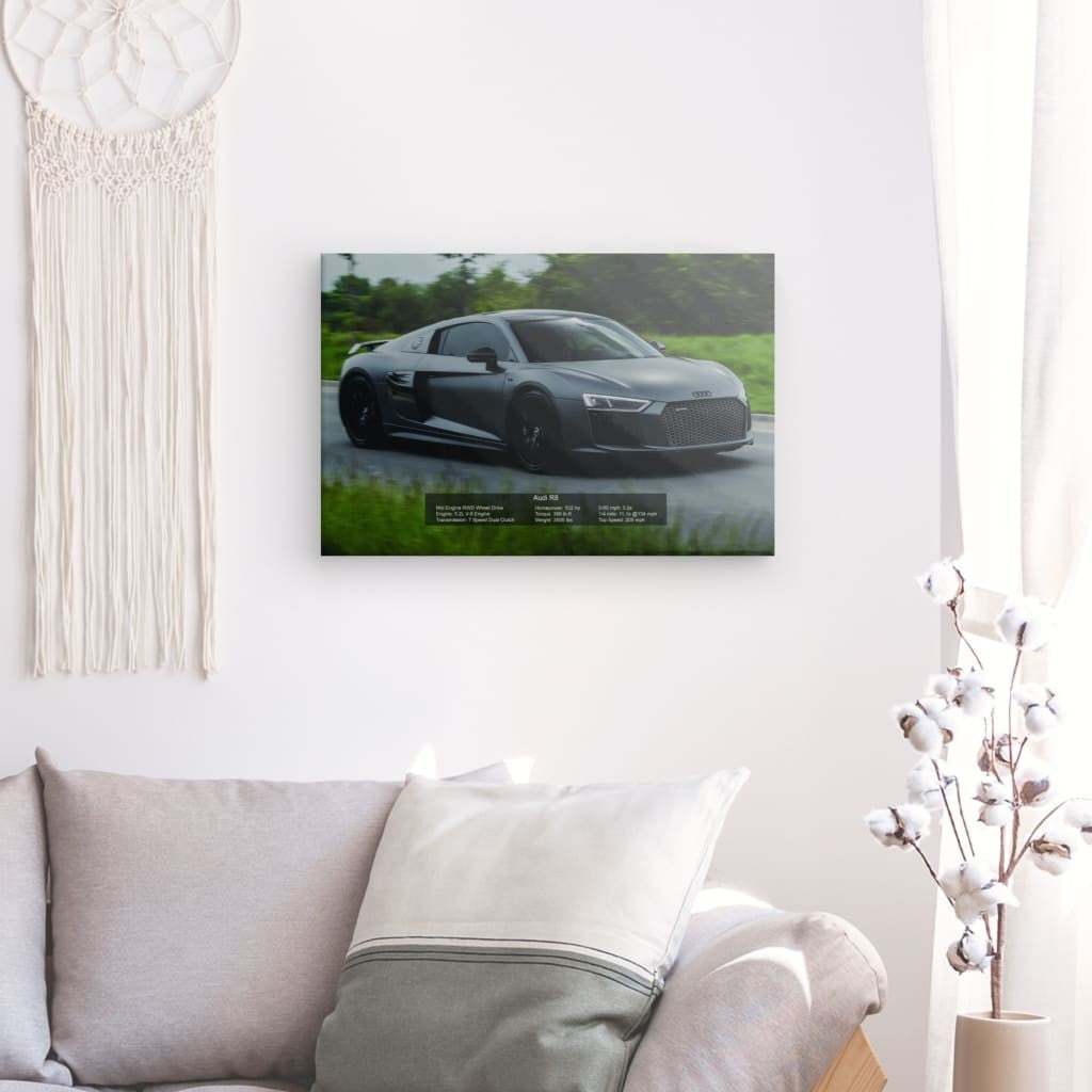 Audi R8 V10 Canvas 36" x 24"