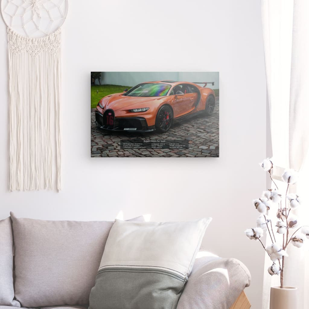 Bugatti Chiron Pur Sport Canvas 36" x 24"