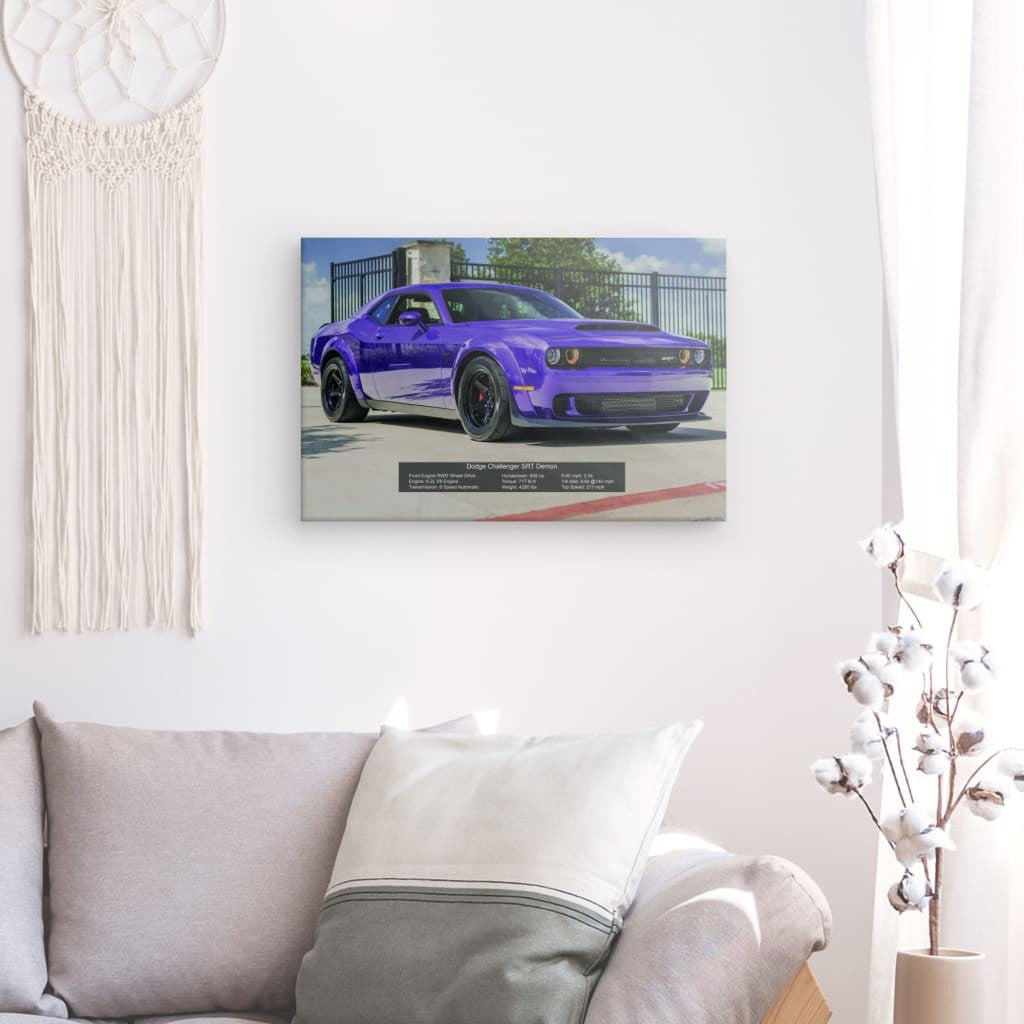 Dodge Challengr SRT Demon Canvas 36" x 24"