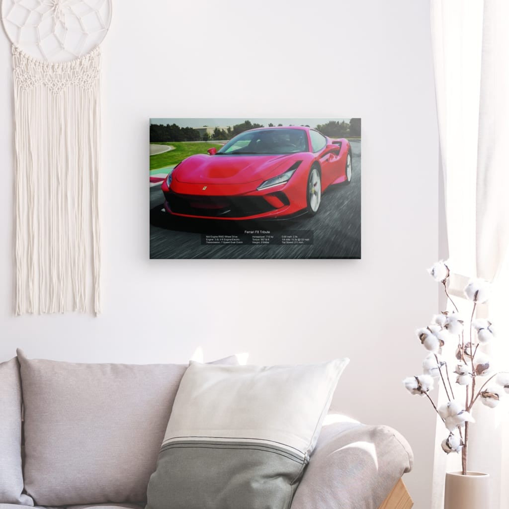 Ferrari F8 Tributo Canvas 36" x 24"