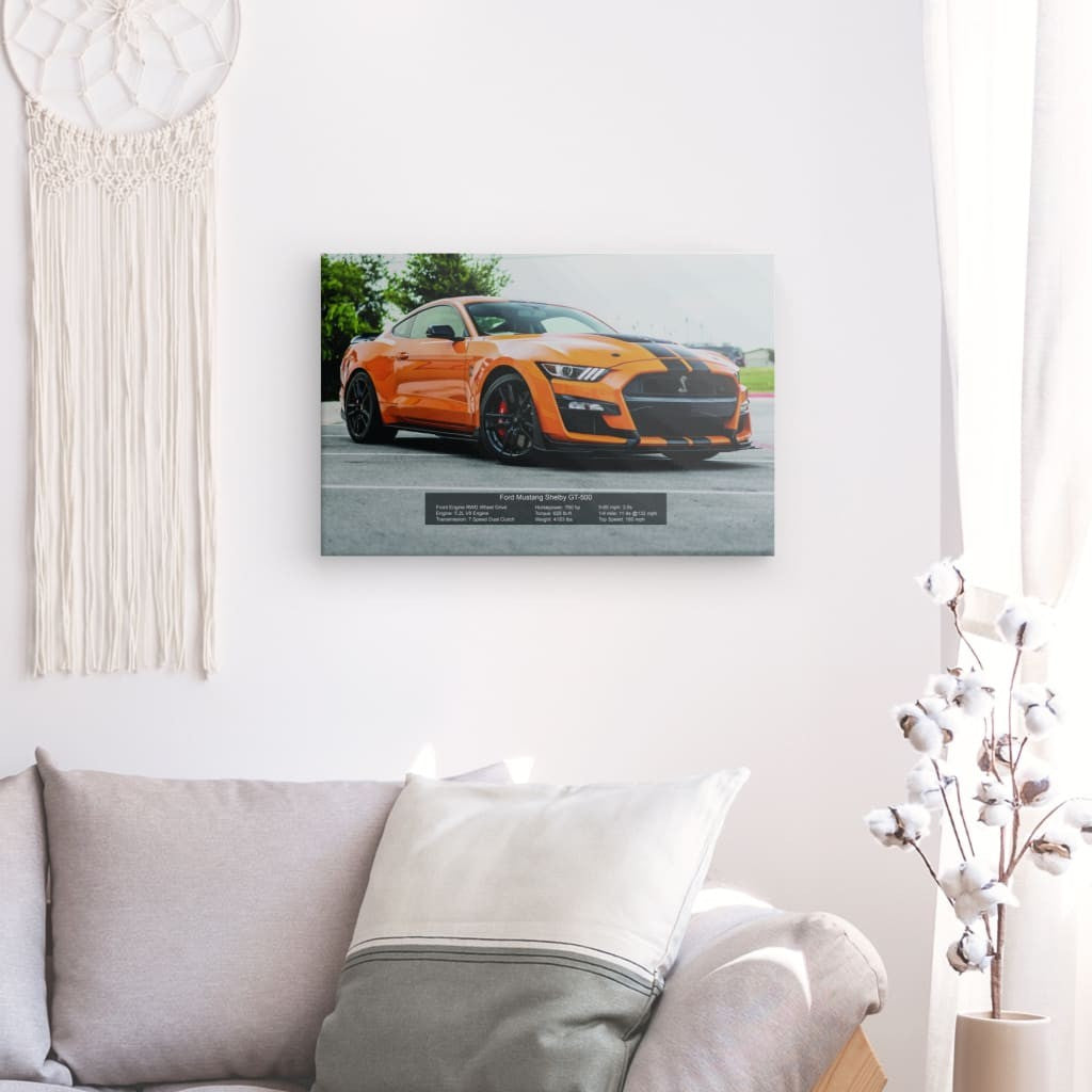 Ford Mustang Shelby GT500 Canvas 36" x 24"