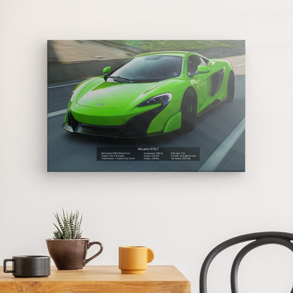 McLaren 675 LT Canvas 24" x 16"