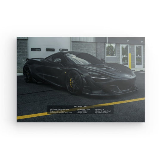 McLaren 720s Canvas 24" x 16"