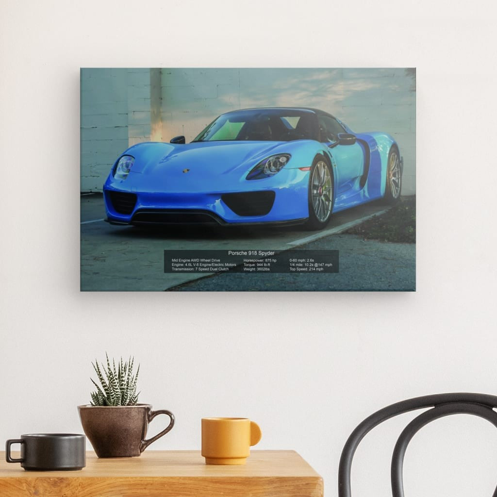 Porsche 918 Spyder Canvas 24" x 16"