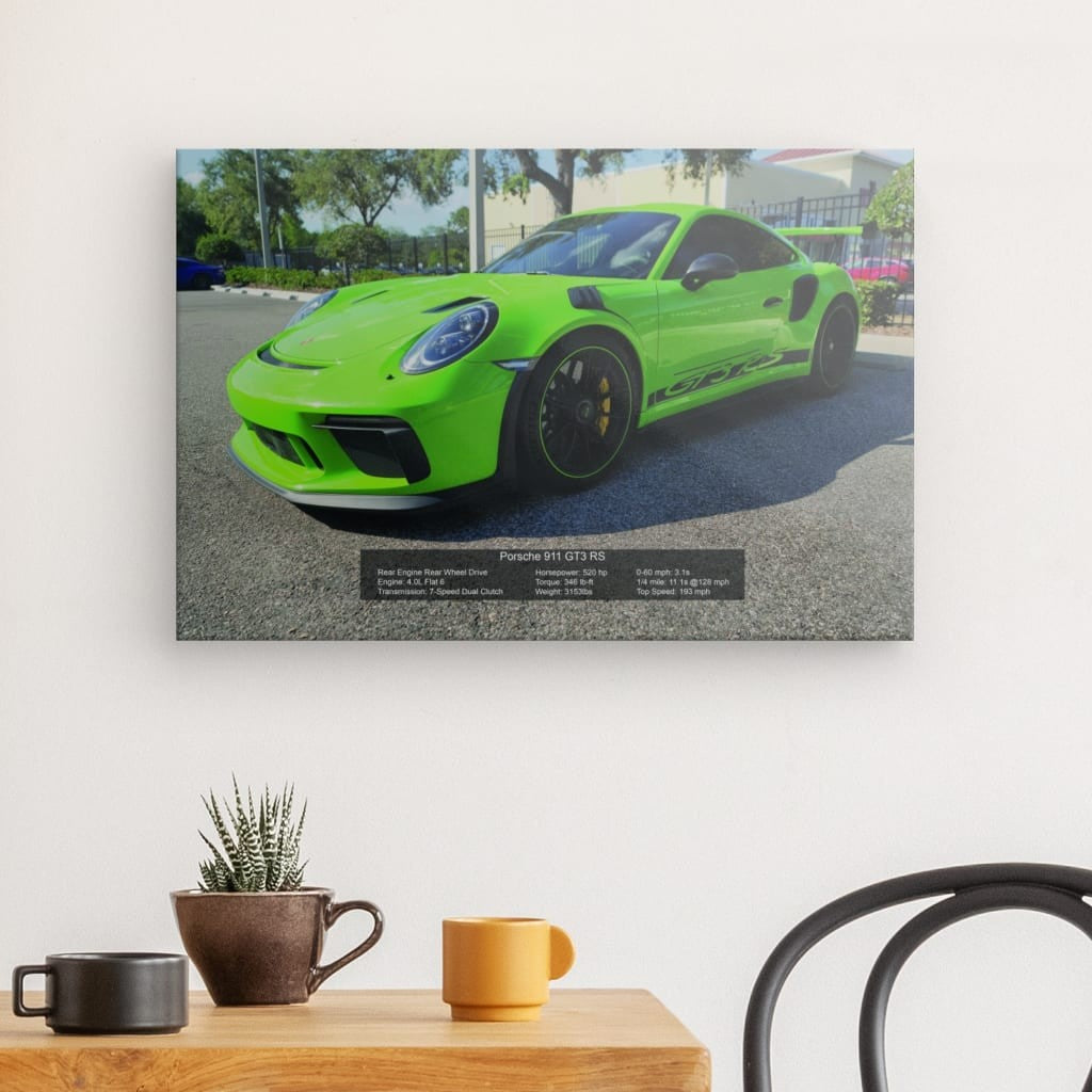 Porsche 911 GT3 RS Canvas 24" x 16"