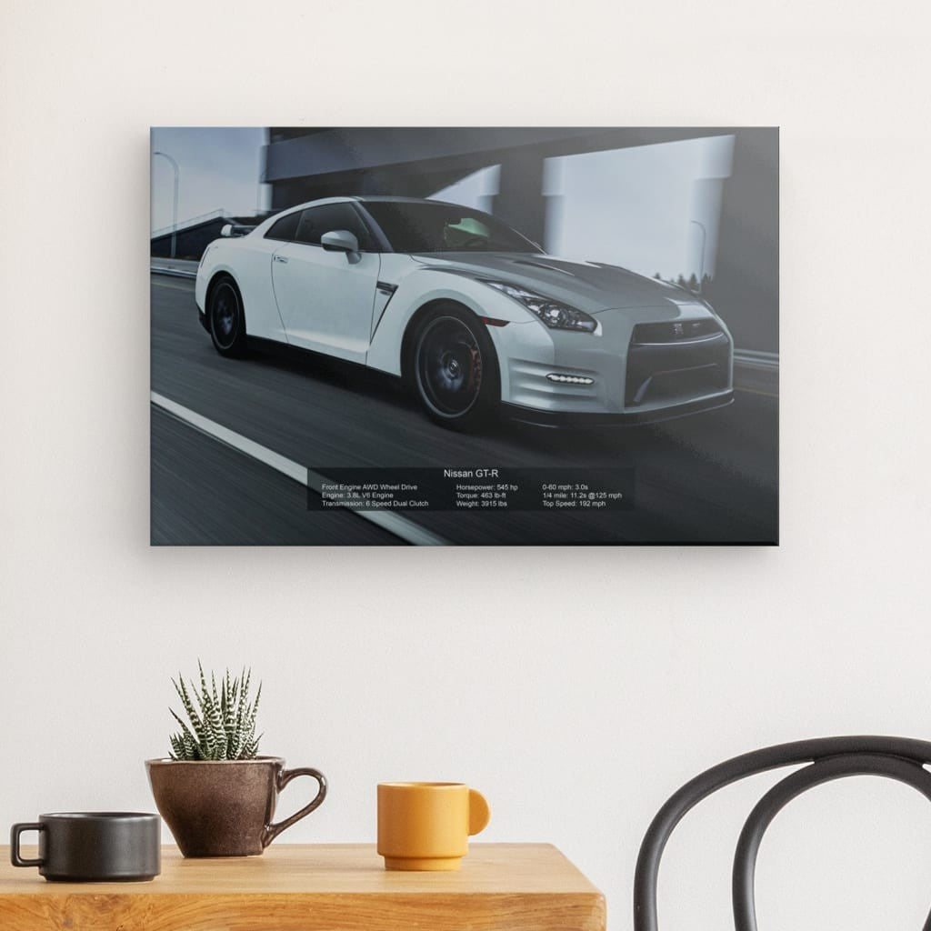 Nissan GT-R Canvas 24" x 16"