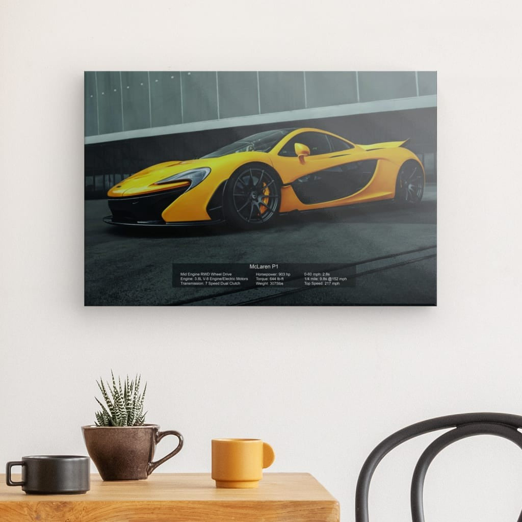 McLaren P1 Canvas 24" x 16"