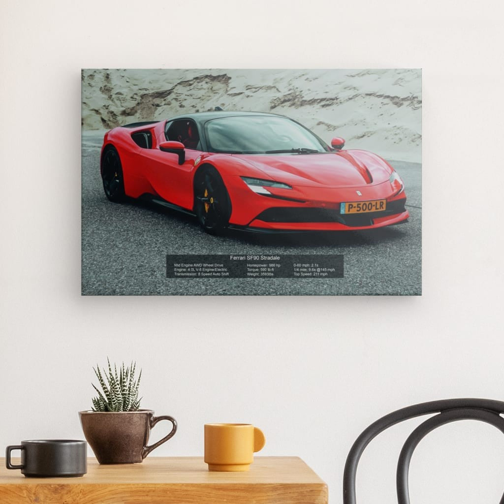 Ferrari SF90 Stradale Canvas 24" x 16"