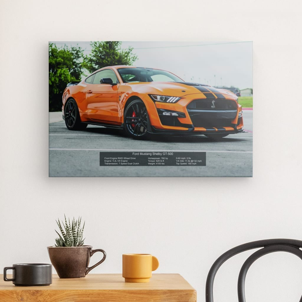 Ford Mustang Shelby GT 500 Canvas 24" x 16"